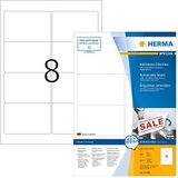 Herma - Verwijderbare Etiketten - 96x63mm - 100 Vellen - Zelfklevend