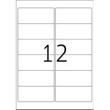 Herma 10311 Movables/afneembare etiketten, 99,1 x 42,3 A4, 1200 stuks, wit