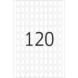 HERMA 10600 multifunctionele etiketten afneembaar (8 x 12 mm, 32 velles, papier, mat) zelfklevend, huishoudelabels voor handschrift, 3.840 etiketten voor printer, wit