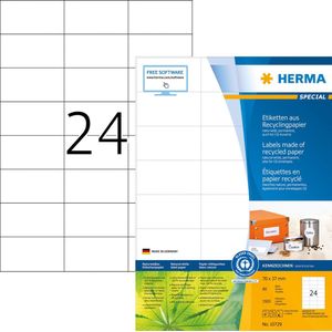 Etiketten 70,0x37,0mm naturwei&#223; RC A4 VE=80 Blatt