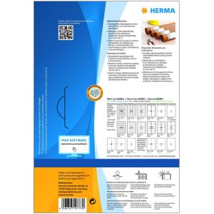 HERMA 10773 Weerbestendige etiketten van speciaal DIN A4-papier (105 x 148 mm, 80 vellen, papier, geïmpregneerd) zelfklevend, bedrukbaar, extreem sterk, etiketten voor buiten