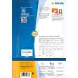 HERMA 10823 gerecyclede etiketten A4 (70 x 36 mm, 100 velles, gerecycled papier) zelfklevend, bedrukbaar, permanente klevende adreslabels, 2400 etiketten voor printer, wit