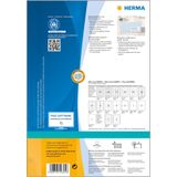 Herma 10825 Adresetiketten van gerecycled papier, A4, 99,1 x 33,8 mm, wit, permanent hechten