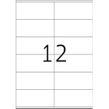 Herma 10828 Etiketten van gerecycled papier, A4, 105 x 48 mm, wit, permanent hechtend