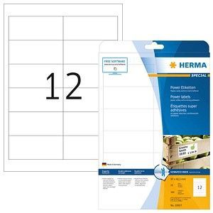 Herma - Power Etiketten - Wit - Papier - 300 St.