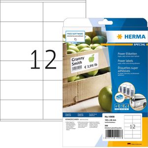 Herma - Power Etiketten - Wit - Papier - 105 x 48 mm - 300 St.