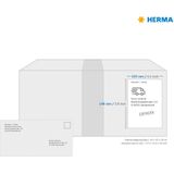 HERMA 10909 powerlabels A4 (105 x 148 mm, 25 velles, papier, mat) zelfklevend, bedrukbaar, extreme sterk klevende universele etiketten, 100 etiketten voor printer, wit