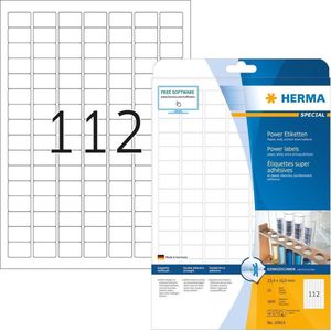 Herma Speciale A4-etiketten, 25,4 x 16,9 mm, extra sterk, adhesie - wit (2800 stuks)