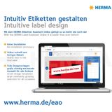 HERMA 10917 powerlabels A4 (37 x 13 mm, 25 velles, papier, mat) zelfklevend, bedrukbaar, extreme sterk klevende universele etiketten, 2.125 etiketten voor printer, wit