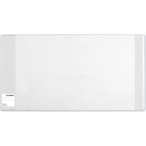 HERMA 14245 boekomslag 24,5 x 44 cm basic, boekomslag met beschrijfbaar etiket en randbescherming van afwasbaar polypropyleenfolie, boekenbescherming voor schoolboeken, transparant