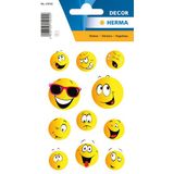 Schmucketikett Decor Happy Face 3 Blatt