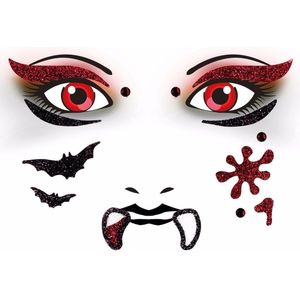 HERMA Face Art Glitter Sticker Halloween Vampire / Vampier