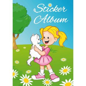 HERMA 15418 Stickeralbum, leeg om te verzamelen, A5, beste vrienden, gecoat stickerboek van siliconenpapier voor het verwijderen en hergebruiken van de stickers, blanco verzamelalbum voor meisjes,