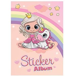 HERMA 15423 Prinses Sweetie stickeralbum DIN A5, leeg (16 pagina's, speciaal gecoat papier) stickers om te verzamelen, 1 stickerboek voor meisjes