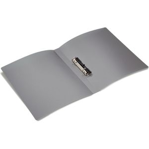 Ringbuch A4 2 Ringe 25mm transluzent grau