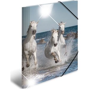 Elastomappen glossy dieren A4 PP paarden [3x]