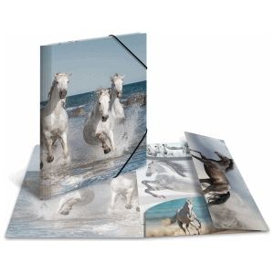 HERMA - Verzamelmap - A3 - Glossy Dieren Paarden - Polypropyleen