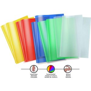 HERMA Heftschoner A4 transparent farbig sortiert VE=10 Stück
