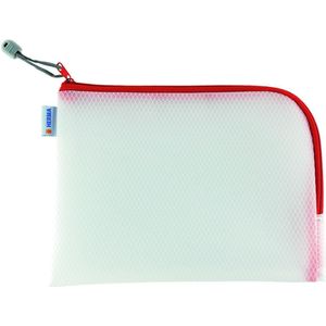 HERMA Reißverschlussbeutel transparent/rot, 1 St.