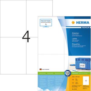 Herma Labels white 105x148 SuperPrint 400 pcs.