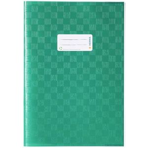 HERMA 7445 boekomslagen A4 bast groen, 25 stuks, schriften met etiket en baststructuur van duurzame en afwasbare polypropyleenfolie, set voor schoolschriften, gekleurd