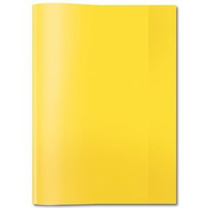 HERMA 7481 notitieboekomslagen, A5, transparant geel, 25 stuks, mappen van duurzame en afwasbare polypropyleenfolie, transparante set voor schoolschriften, gekleurd