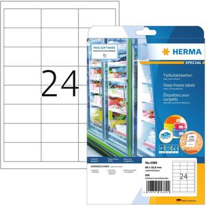 Avery Zweckform L7970-25 diepvriesetiketten 50 Stuk, 199,6 x 143,5 mm wit