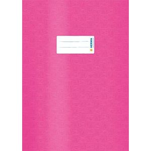 HERMA Oefenboekhoes A4, met inscriptielabel, gemaakt van afveegbaar en stevig plastic, slip on coverjassen voor school, pak van 10, roze