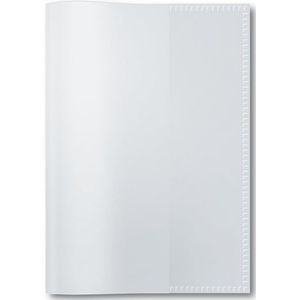 HERMA 19898 boekomslagen DIN A6 hoog, transparant, doorzichtig, boekhoezen van duurzaam en afwasbaar polypropyleen folie, set van 10 boekbeschermers voor schoolschriften, helder