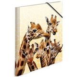 3 HERMA Zeichenmappen DIN A3 Giraffen