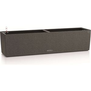 LECHUZA BALCONERA Stone 80 - Plantenbak - ALL-IN-ONE set - grafietzwart