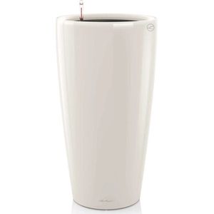 LECHUZA Rondo 32 ALL-IN-ONE Hoogglans Wit Plantenbak