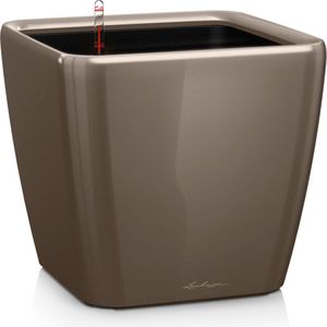 Lechuza Premium Classico Ls, bloempot voor binnen, geïntegreerd waterreservoir, espresso, Ø 43 x 43 x 40 cm