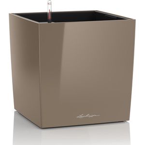 LECHUZA CUBE Premium 40 taupe hoogglans 16365