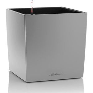 LECHUZA CUBE Premium 30 zilvermetaal 16468