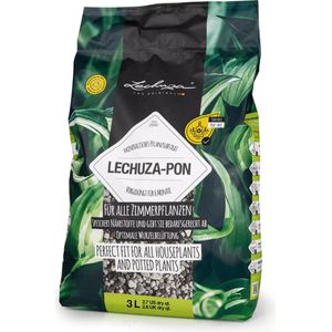 LECHUZA-PON 3 liter - Hoogwaardig, mineraal plantensubstraat - Voorbemest voor 6 tot 8 maanden - ALTIJD BETER DAN AARDE!