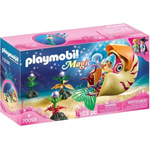 PLAYMOBIL Magic Zeemeermin met zeeslakkengondel - 70098