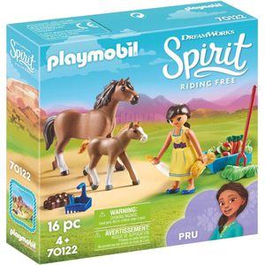 PLAYMOBIL Spirit Pru met paard en veulen - 70122