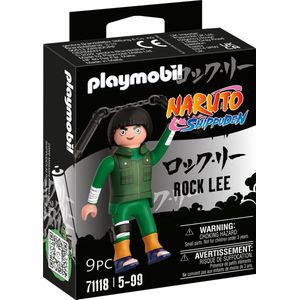 Figuren Playmobil Naruto Shippuden - Rock Lee 71118 9 Onderdelen