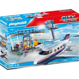 Playmobil - City Action - Speelgoed Vliegveld - Multikleur - Plastic