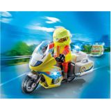 PLAYMOBIL City Life Noodmotorfiets met zwaailicht - 71205