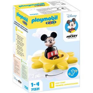 Playmobil - 1.2.3 - Mickey Draaiende Zon - Educatief Speelgoed - Rammelfunctie