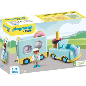 Playmobil 1.2.3 Donuttruck - Constructiespel - Multikleur - Kunststof
