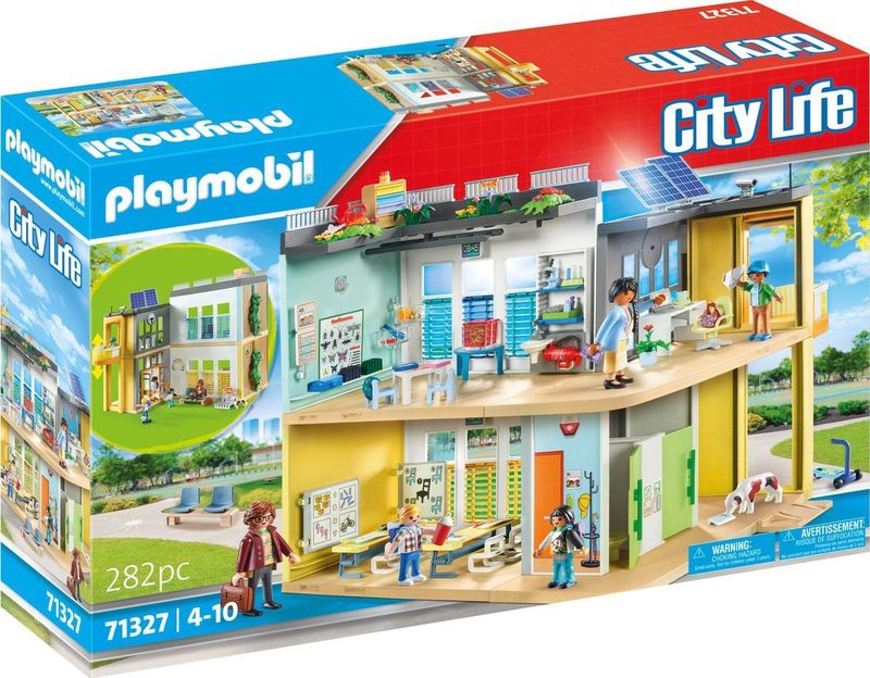 Playmobil City Life Grosse Schule, Aktion/Abenteuer, 4 Jahr(e), Mehrfarbig