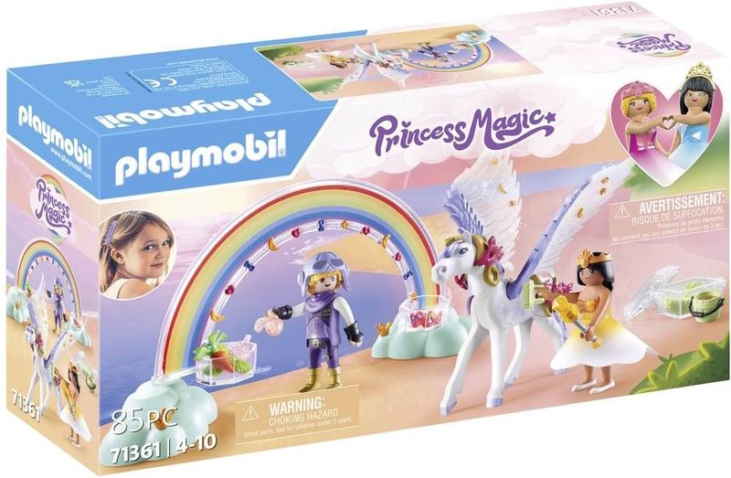 Playmobil Peaso Mit Regenbogen In Den Wolken Con Bau Spiel
