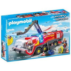PLAYMOBIL City Action Luchthavenbrandweerwagen met licht en geluid - 71371