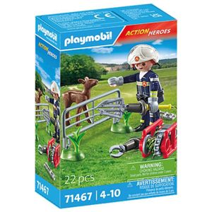 Playmobil Action Heroes Dierenbescherming Brandweer - 71467