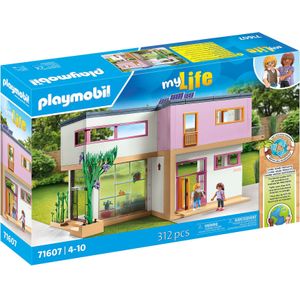 PLAYMOBIL myLife 71607 Woonhuis, met twee figuren en een stickervel, gemaakt van meer dan 80% gerecycleerde en biobased materialen, gedetailleerd speelgoed voor kinderen vanaf 4 jaar