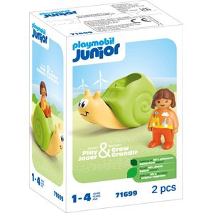 PLAYMOBIL JUNIOR - Schommelende Slak - Speelgoed - Kleurrijk - Duurzaam Plastic