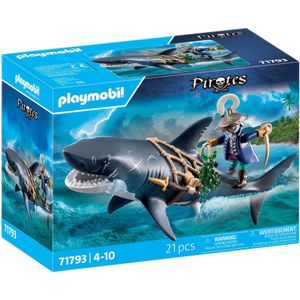 PLAYMOBIL | Pirates | Gevaar door de Reuzenhaai | Piratenspeelgoed | Speelfiguren | Speelgoed voor kinderen vanaf 4 jaar | 71793